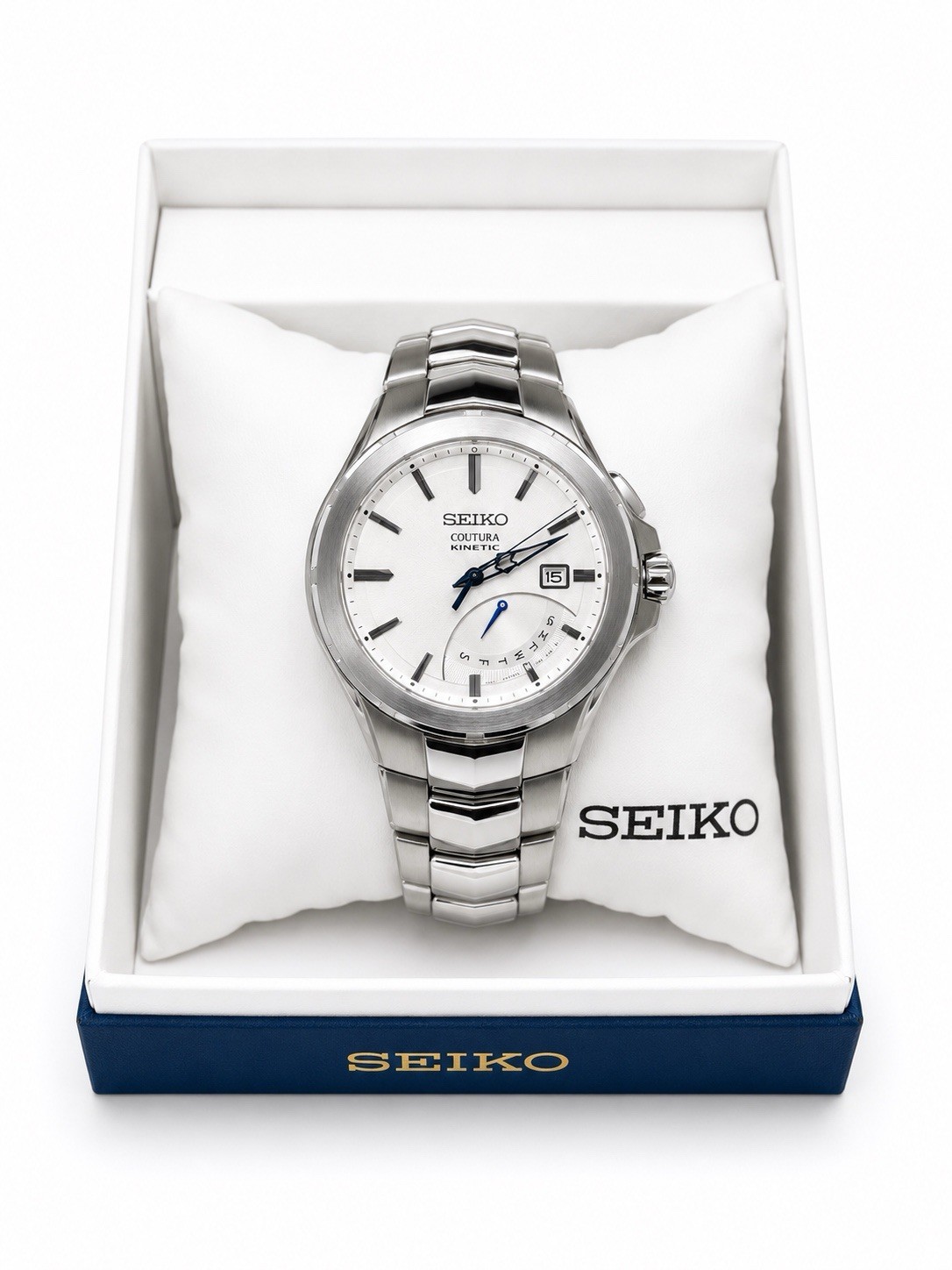 Seiko Coutura Kinetic 5M84-0AF0 SRN063 Men’s Watch Complete Set Box Papers