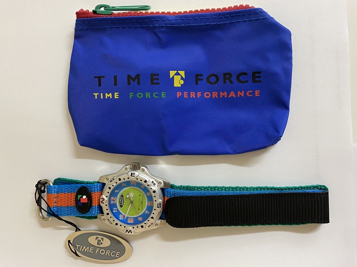 UNISEX Time Force 9000 Surf Italian design reg Watch Fabric Rip Stop Nylon Band