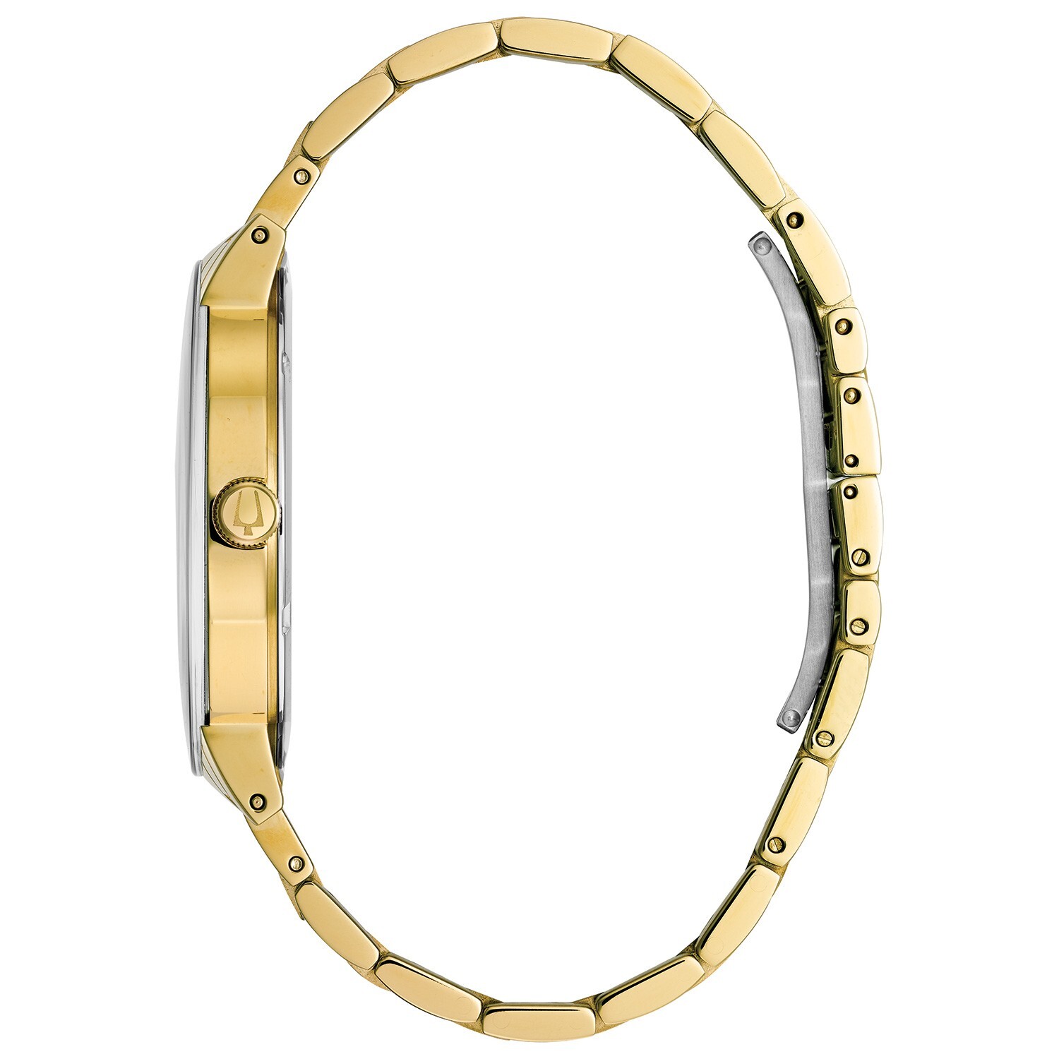 Bulova Men’s Modern Quartz Calendar Gold Stainless Steel Watch 42 MM 97D116