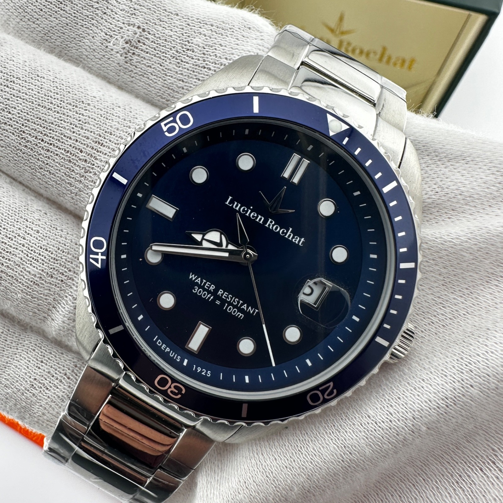 Lucien Rochat Men’s New Diver Watch Steel 43Mm Quartz Ref: 83947477