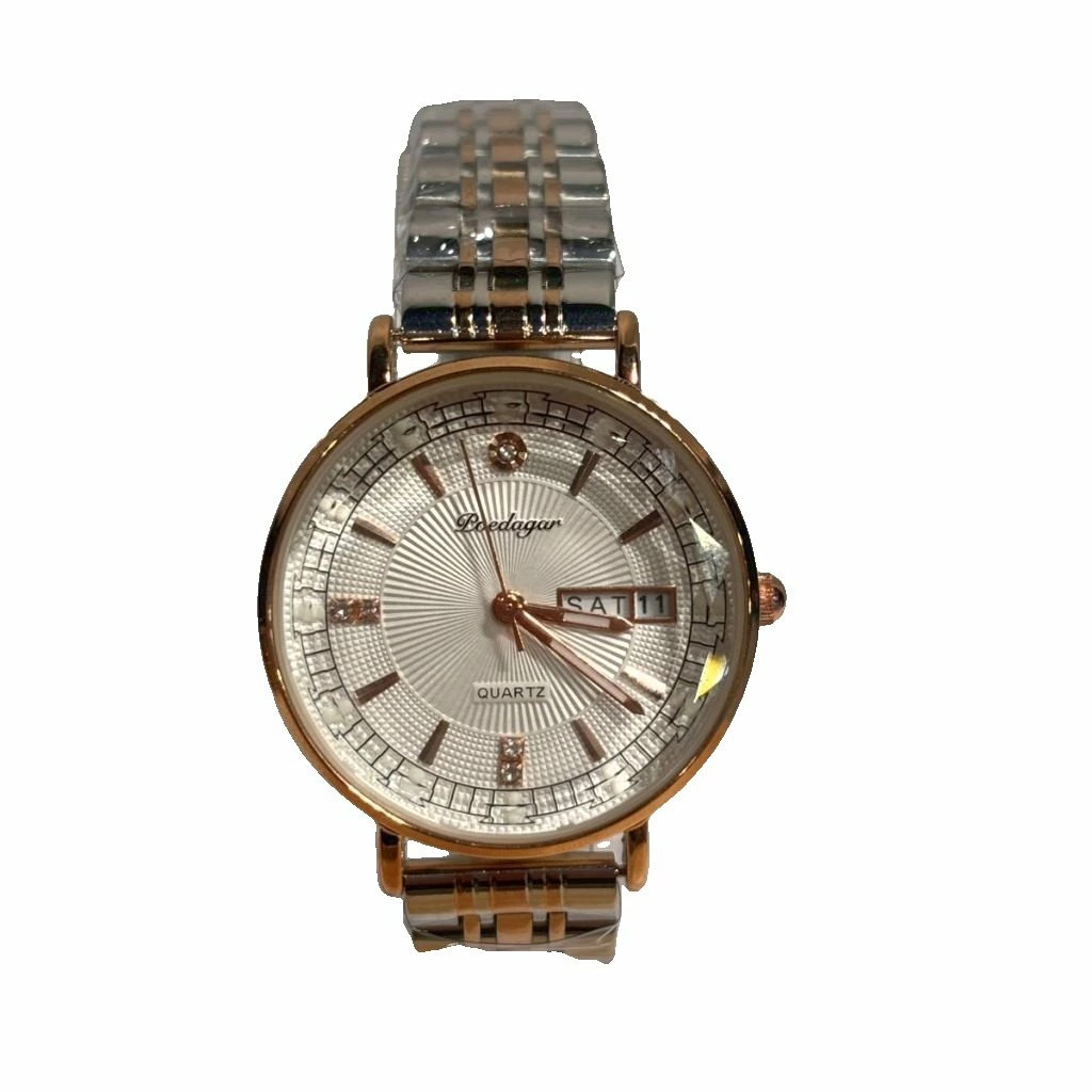 [A1R] poedagar Wristwatch Quartz Gold Color Working [z5s]