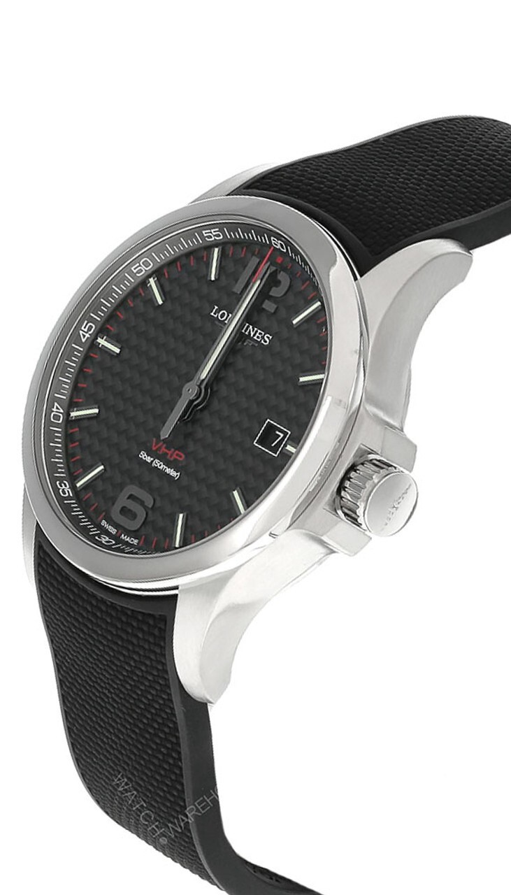 Longines Conquest VHP 43mm Quartz Black Rubber Men’s Watch L3.726.4.66.9