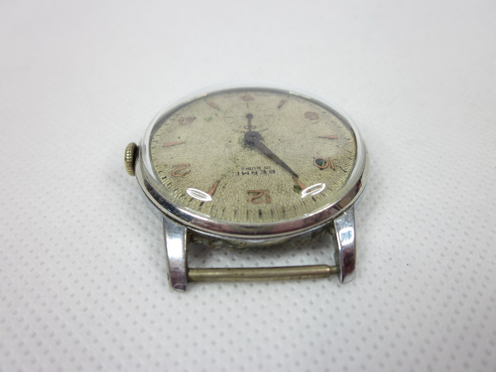 VINTAGE BERMI SWISS MECHANICAL MANUAL MENS WRISTWATCH 38MM WORKING