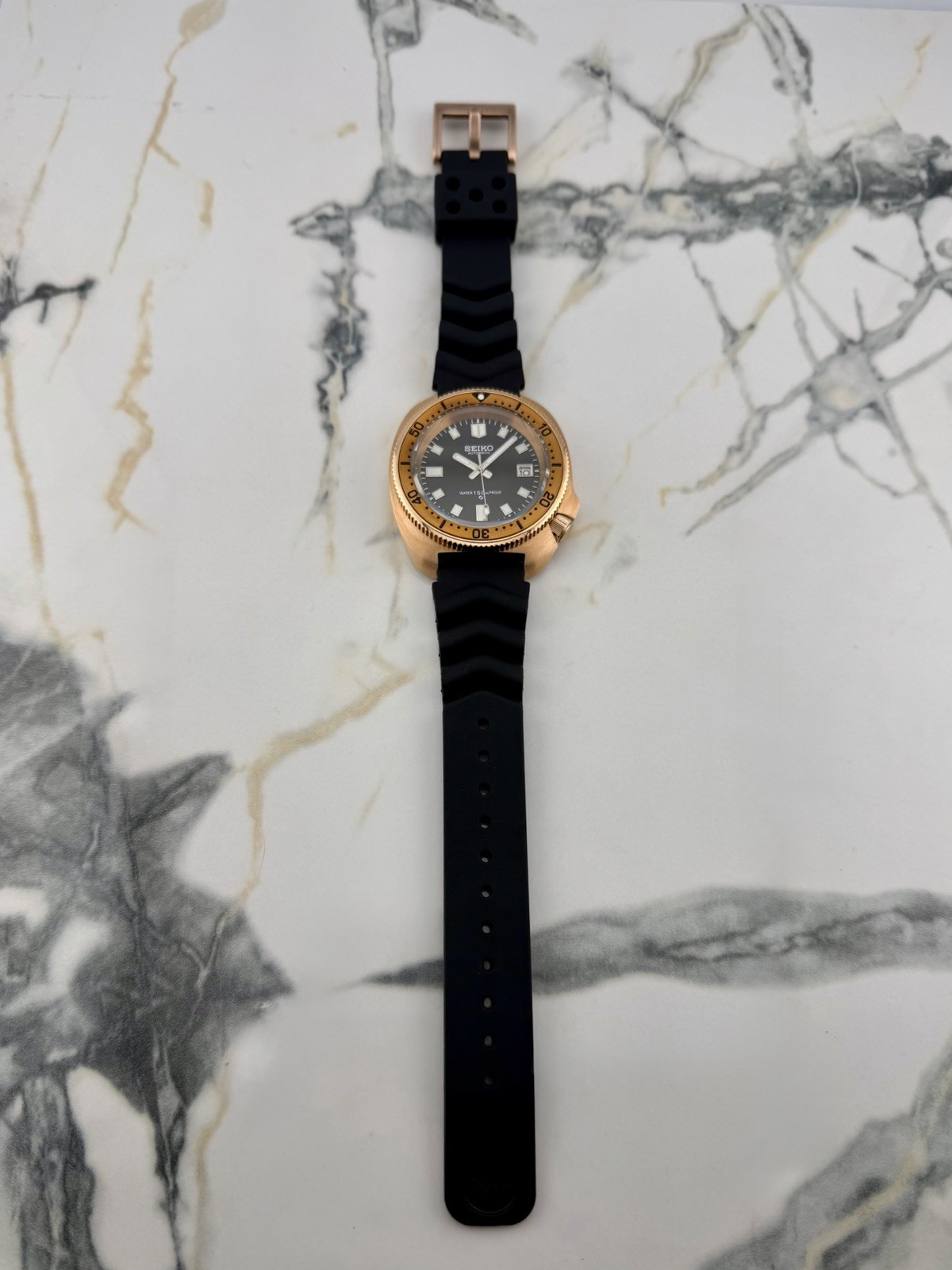 Bronze Turtle Automatic Dive Watch – Seiko NH35 Movement 6105 Style Cpt. Willard
