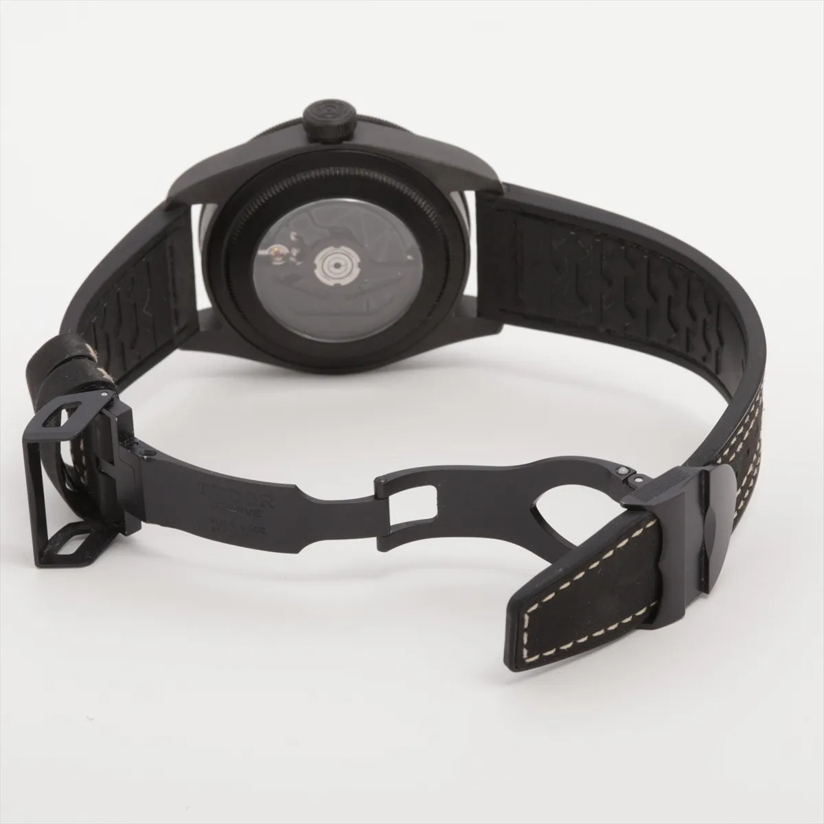 Tudor Black bay Ceramic 79210CNU CE CE x leather x rubber AT black dial