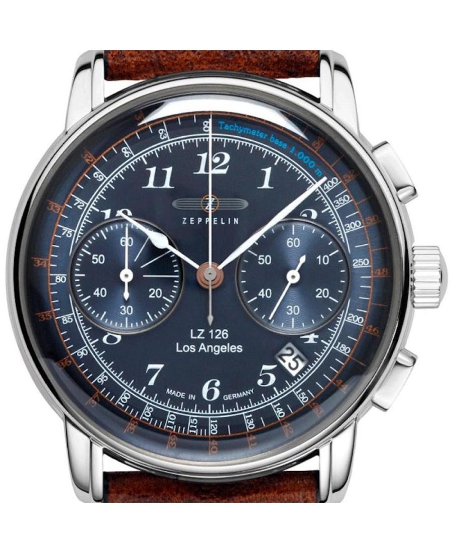 ZEPPELIN Men Analog Quartz Casual Watch Classic Dress Blue Dial Waterproof Round