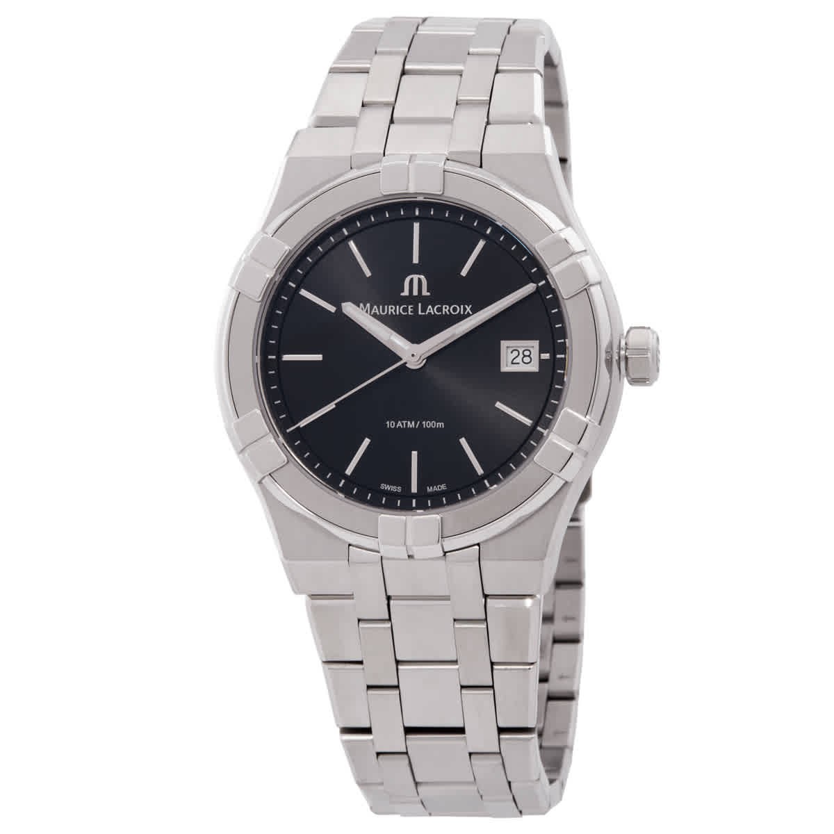 Maurice Lacroix Aikon Quartz Black Dial Men’s Watch AI1108-SS002-330-1