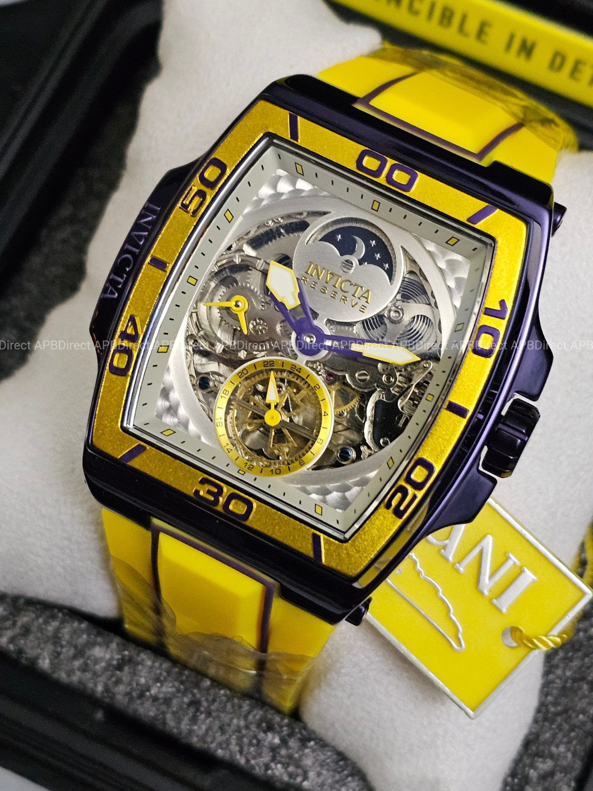 Invicta S1 Rally – DIABLO – Dual Time Automatic Dark Purple Reserve Mens Watch