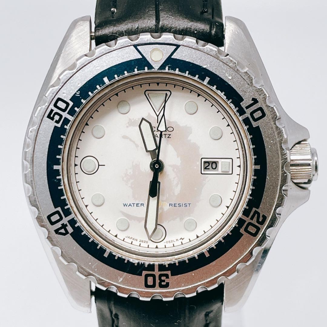 Seiko Diver Vintage 2625-0170-F Gold Quartz Watch Japan 071116