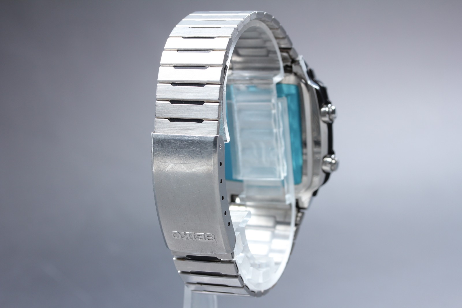 [N MINT] Seiko SilverWave H357-5110 Silver Ana-Digi Qz James Bond Men’s Watch