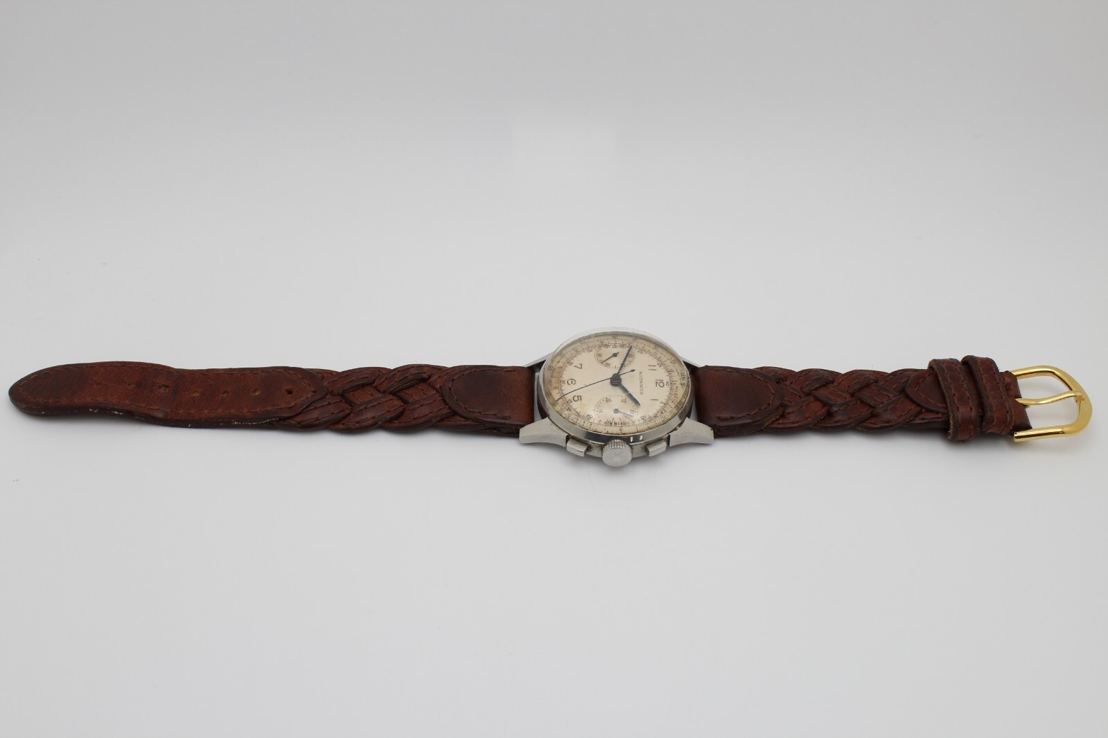 Longines Wittnauer 32mm Pilot’s Chronograph 2 Register Vintage 1940s WWII Era