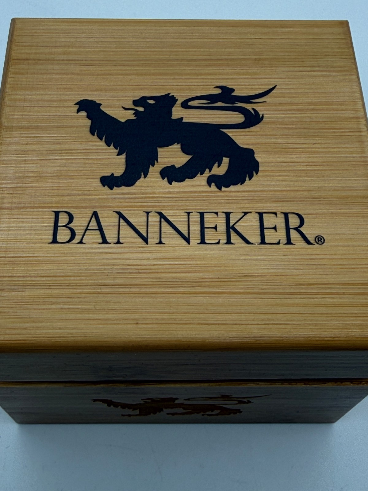 Banneker Baller Burgundy Watch Zebra Wood Dial Leather Numbered Series Unisex