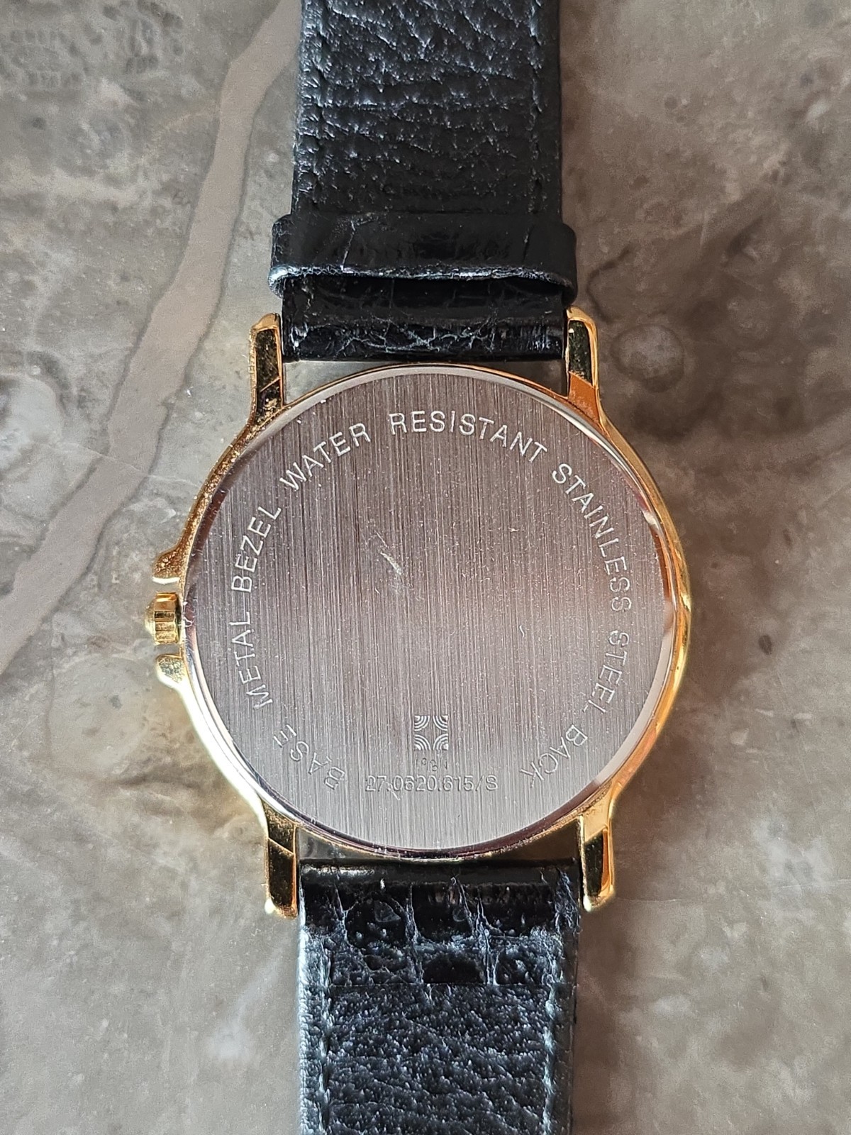 Zenith Vintage Quartz Dress Watch Ref. 27.0620.615/S Date Gold Plated Swiss