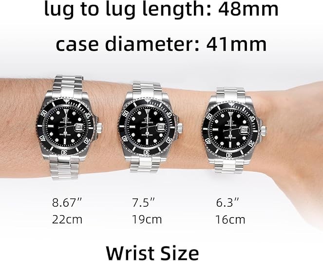 41MM ADDIESDIVE Quartz Men’s Watch Diver 200M Waterproof Stainless Luminous NEW