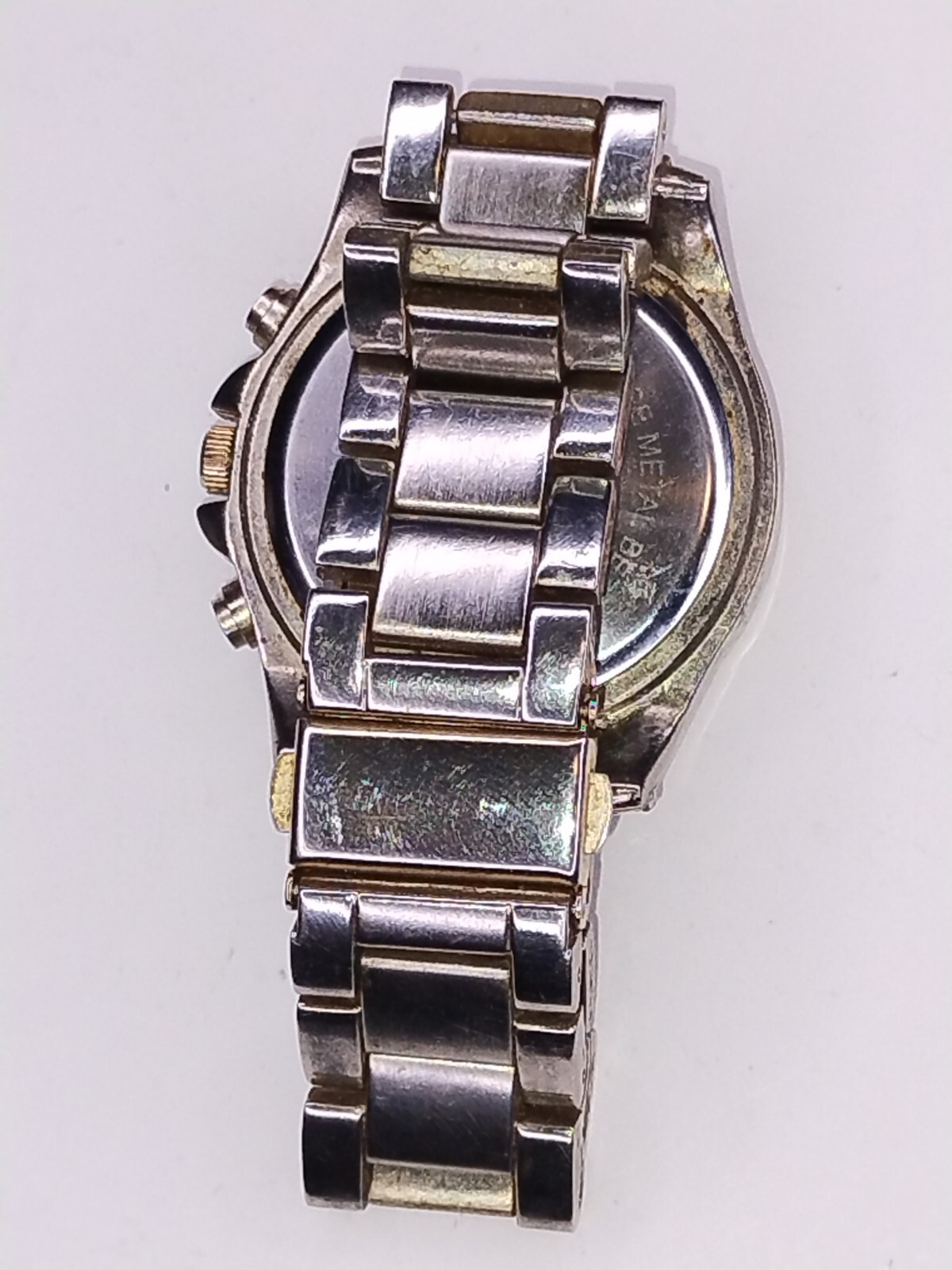 Style & Co Analog Quartz Bracelet Watch Mens Bezel Stainless Steel Wristwatch