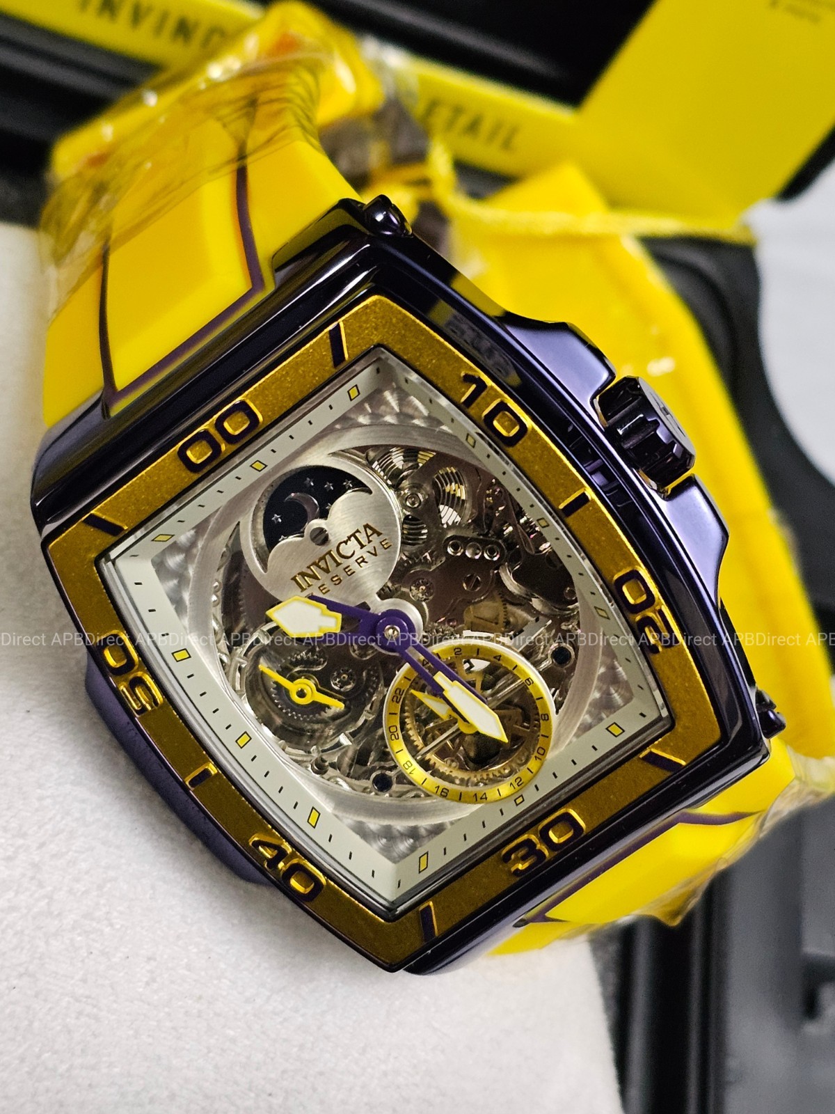 Invicta S1 Rally – DIABLO – Dual Time Automatic Dark Purple Reserve Mens Watch