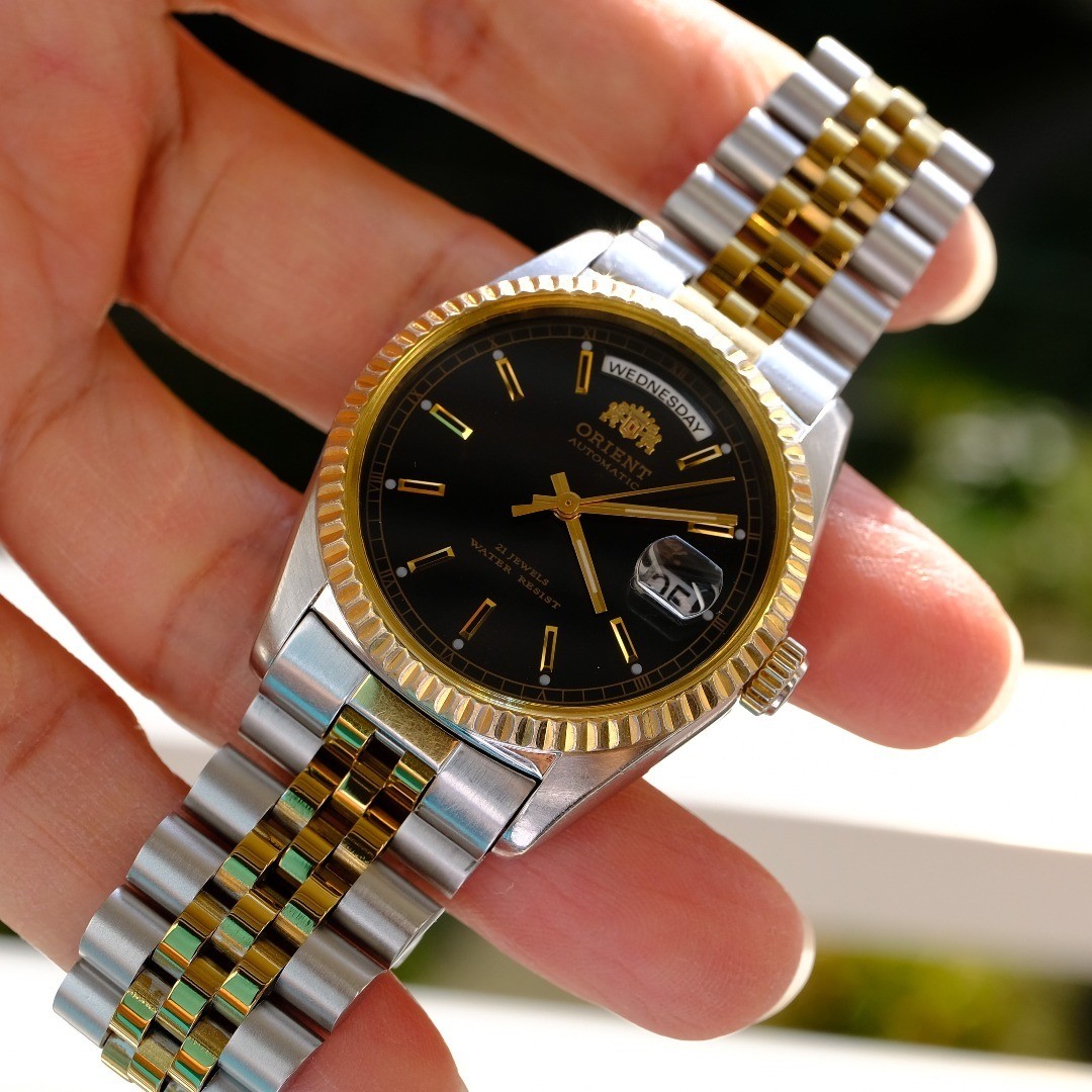 ORIENT President Day-Date Working Auto 36mm OH 2026 Box Sapphire Watch #3368