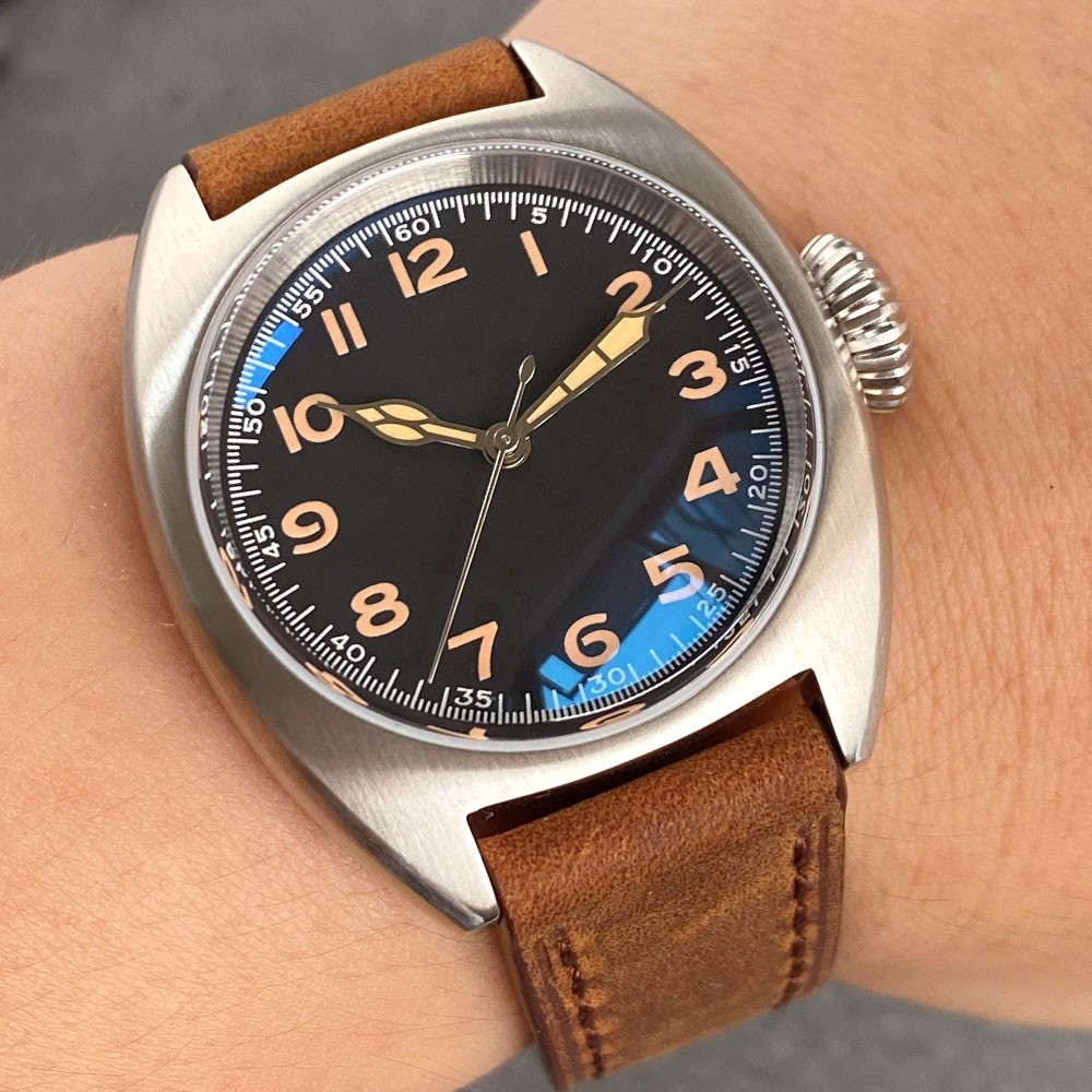 Miyota 8215 Vintage 36mm Automatic 200M Diving Watch Men AR Domed Sapphire Lume