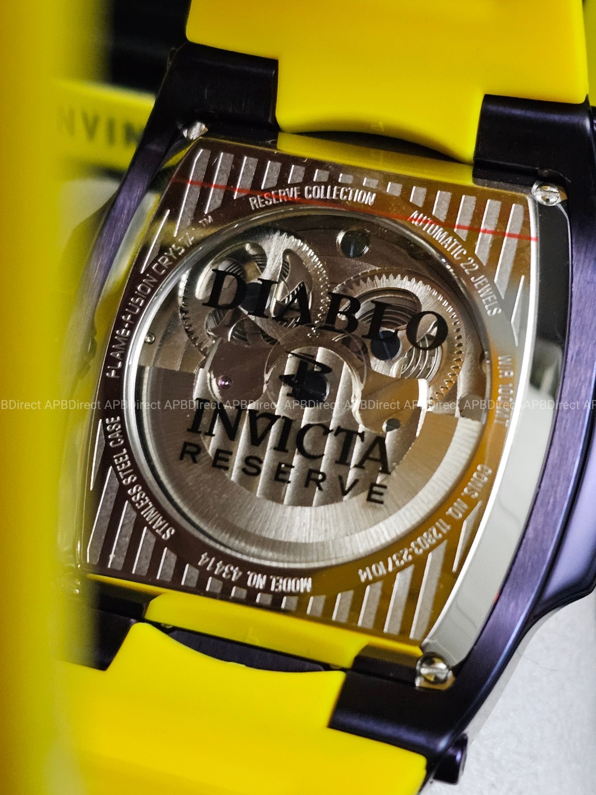 Invicta S1 Rally – DIABLO – Dual Time Automatic Dark Purple Reserve Mens Watch