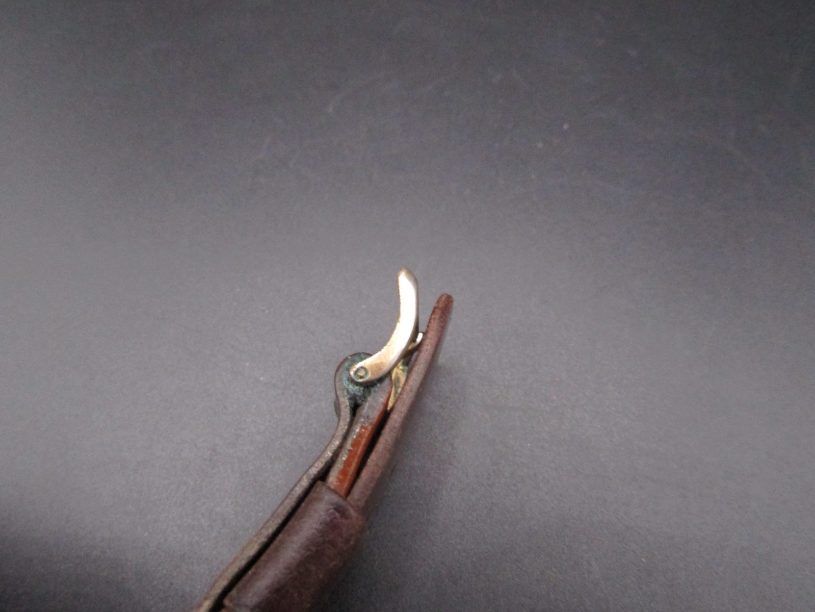 Vintage Rare Kreisler Shell Cordavan Leather Dark Brown Watch Band Strap 17mm