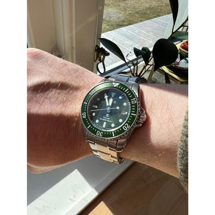 Seiko Prospex Sea SNE583P1 Green Hulk Diver Solar Stainless Steel Sapphire
