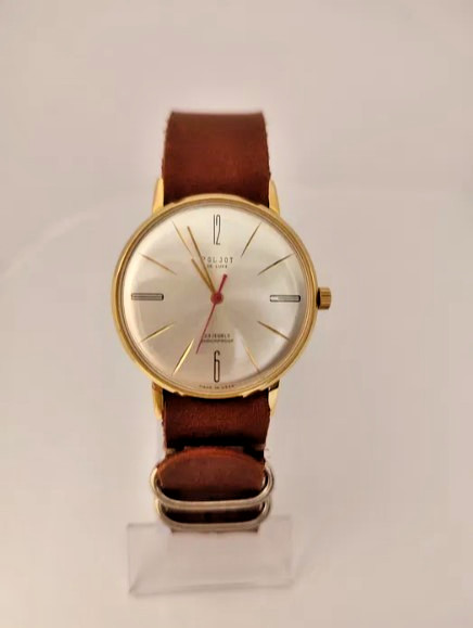 Vintage Poljot De Luxe USSR Wristwatch – 23 Jewels Mechanical – Rare Collectible