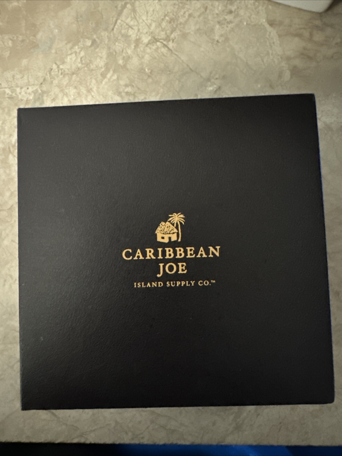 Caribbean Joe Dark Gray Wristwatch with Black Leather Band
