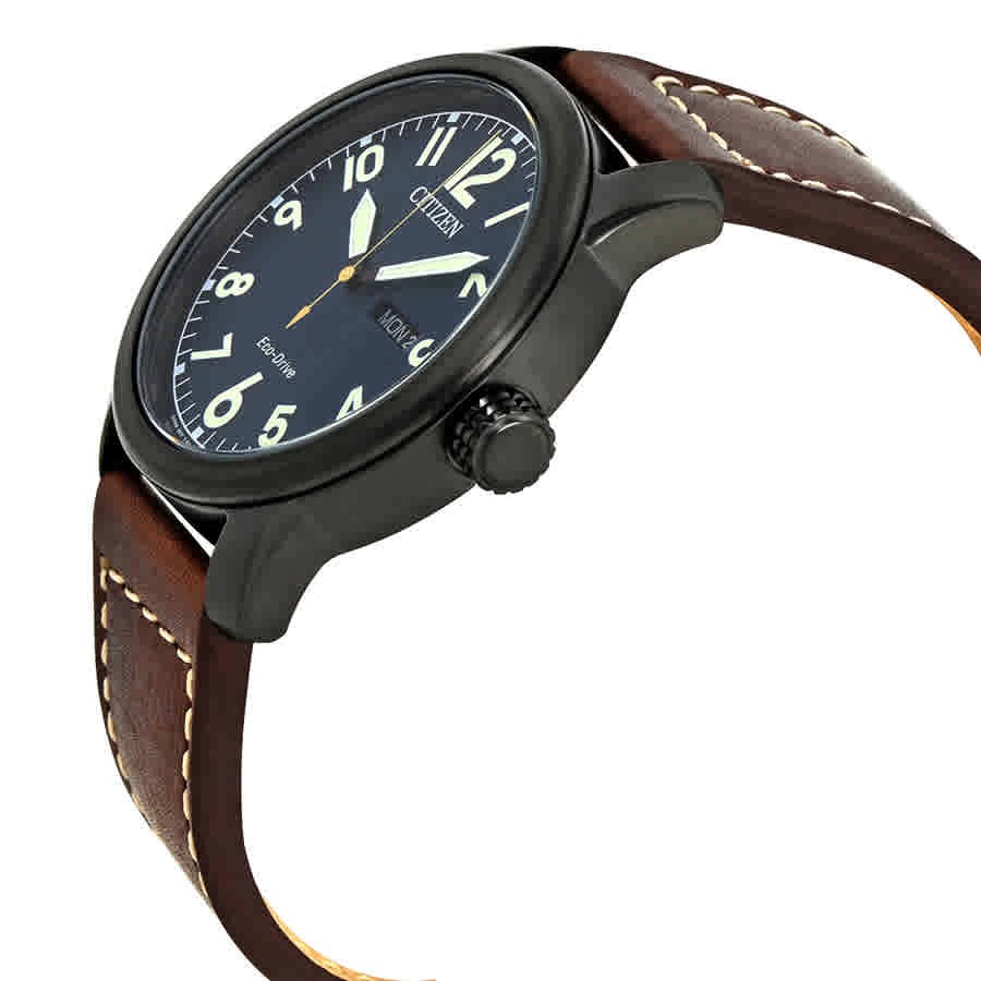 Citizen Chandler Eco-Drive Dark Blue Dial Brown Leather Men’s Watch BM8478-01L
