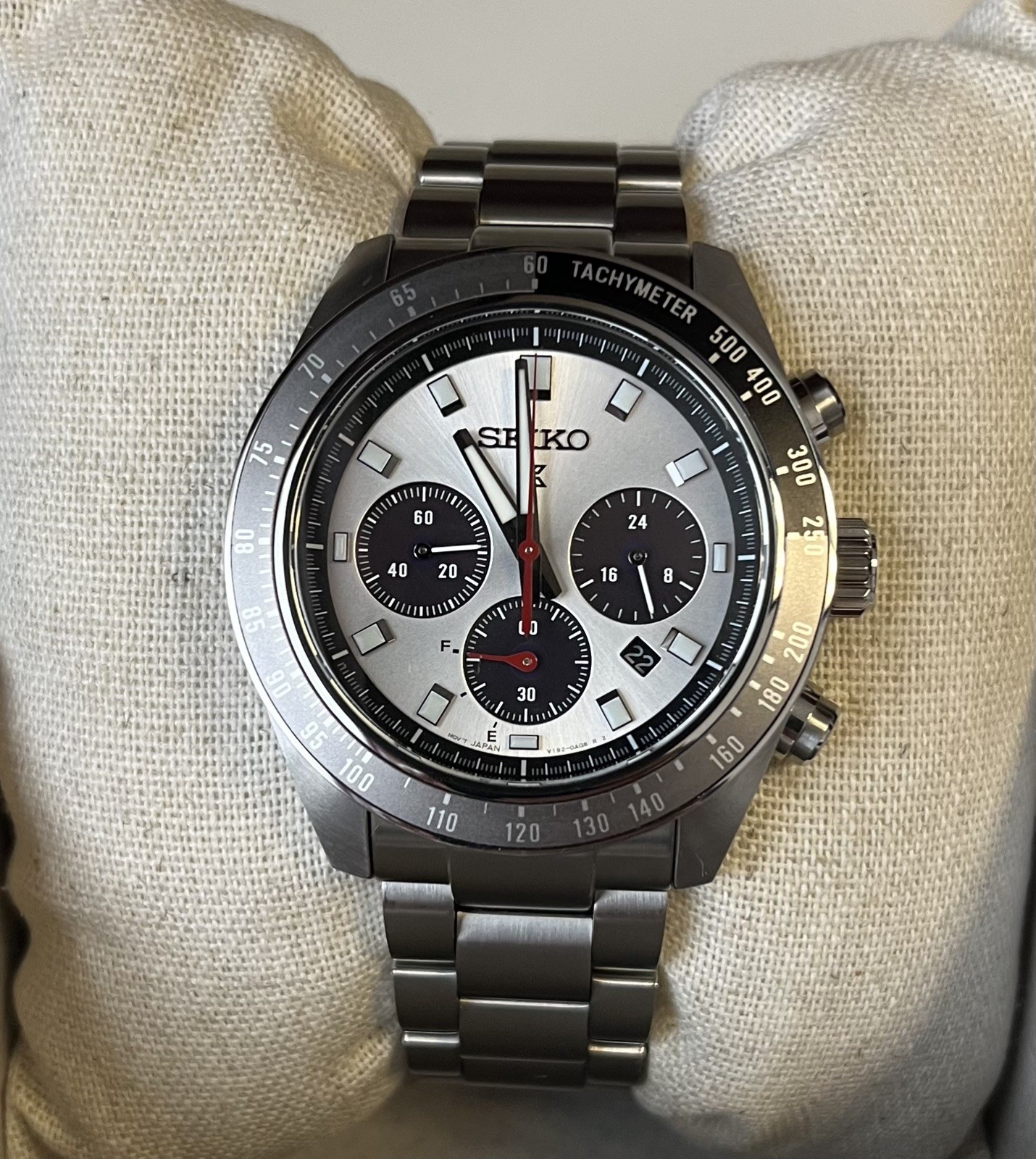 Seiko Prospex Speedtimer 41.4 MM Solar Stainless Steel Watch – SSC911P1