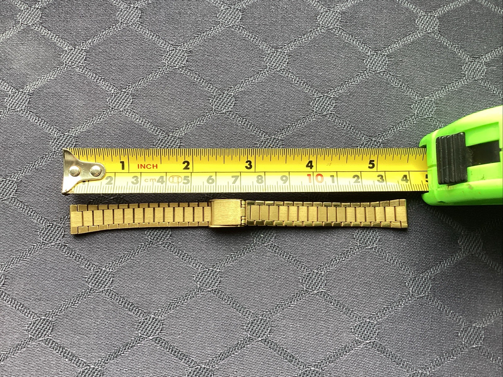 Bulova Branded Ladies Gold Electroplated Watch Strap 10mm Lugs Adjustable