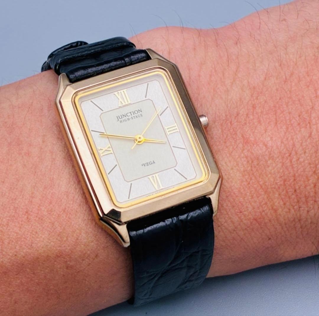 Vega Junction High-Stage Quartz Watch 26mm Leather Strap From Japan