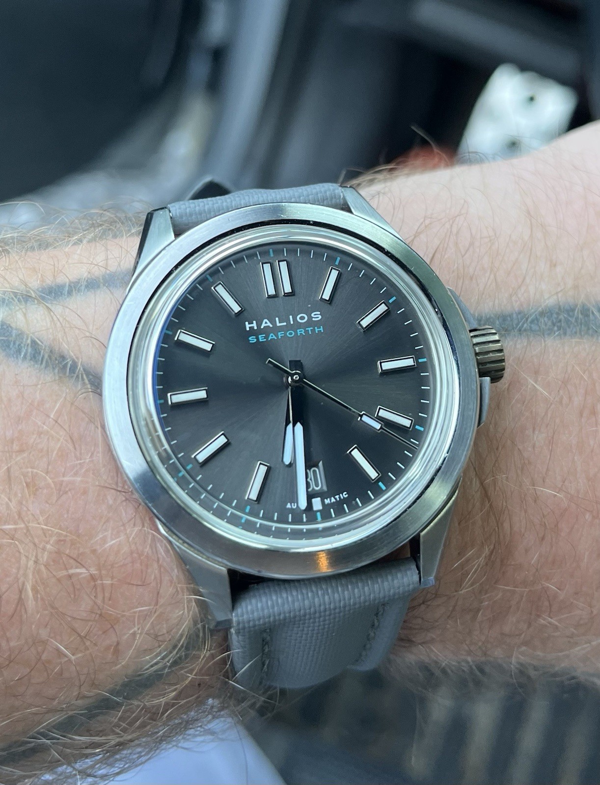 Halios Seaforth Men’s Automatic Watch Gray