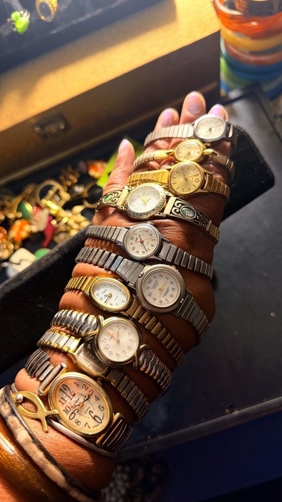 Assorted Lot of 10 Vintage Ladies Wristwatches