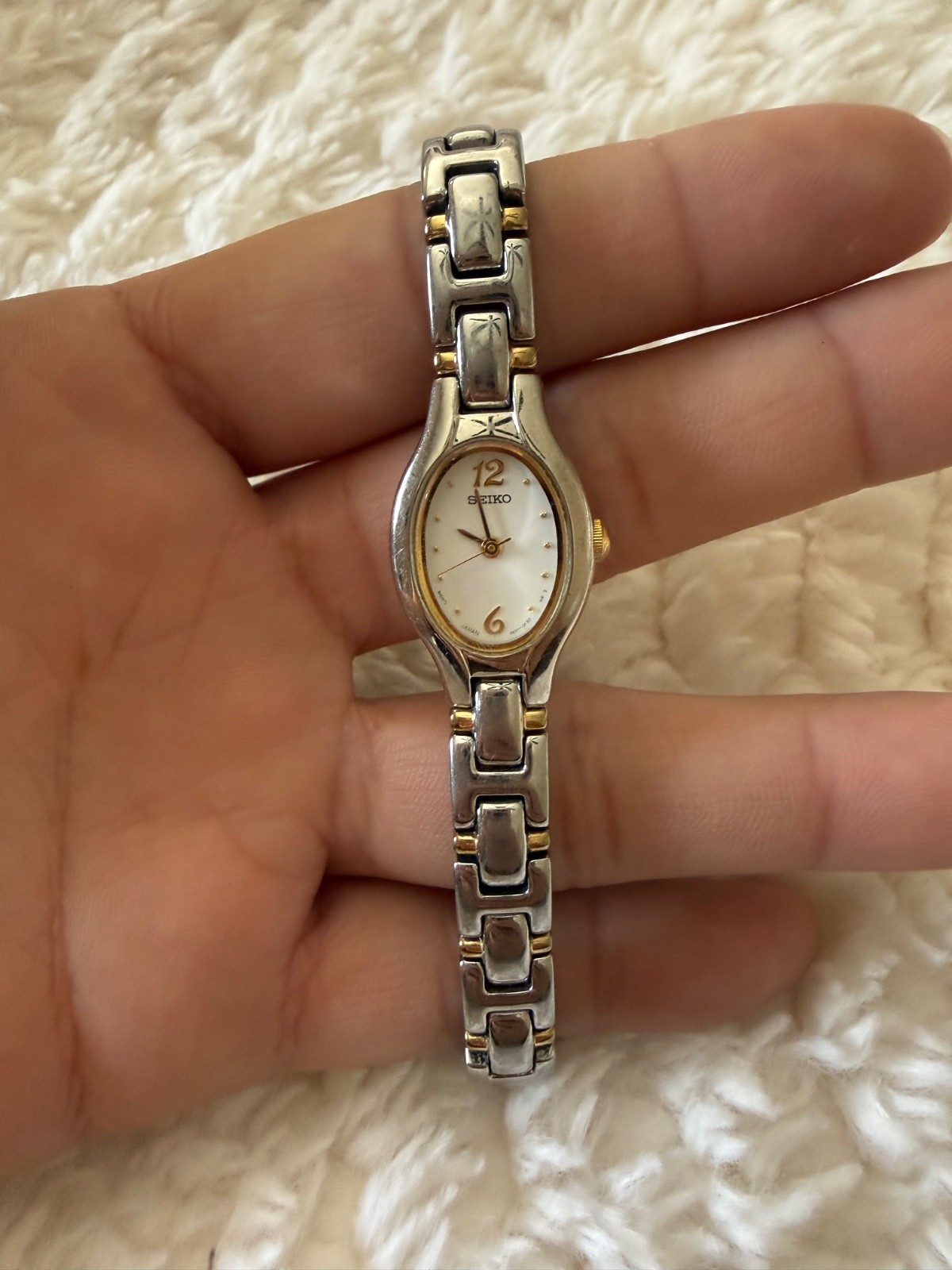 seiko watch womens two tone