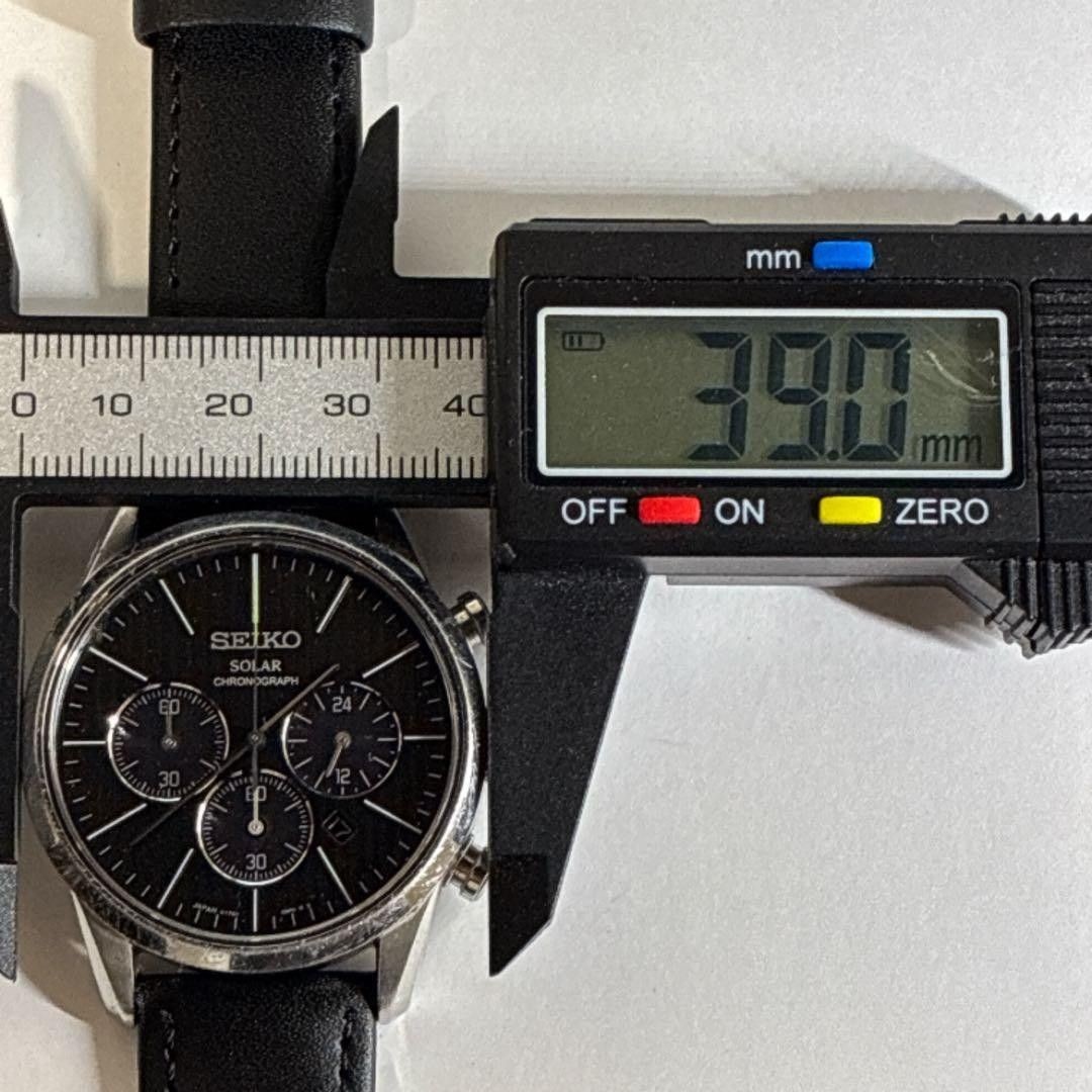 Beautiful Non Working Seiko Men s Watch Solar Chronograph Spirit