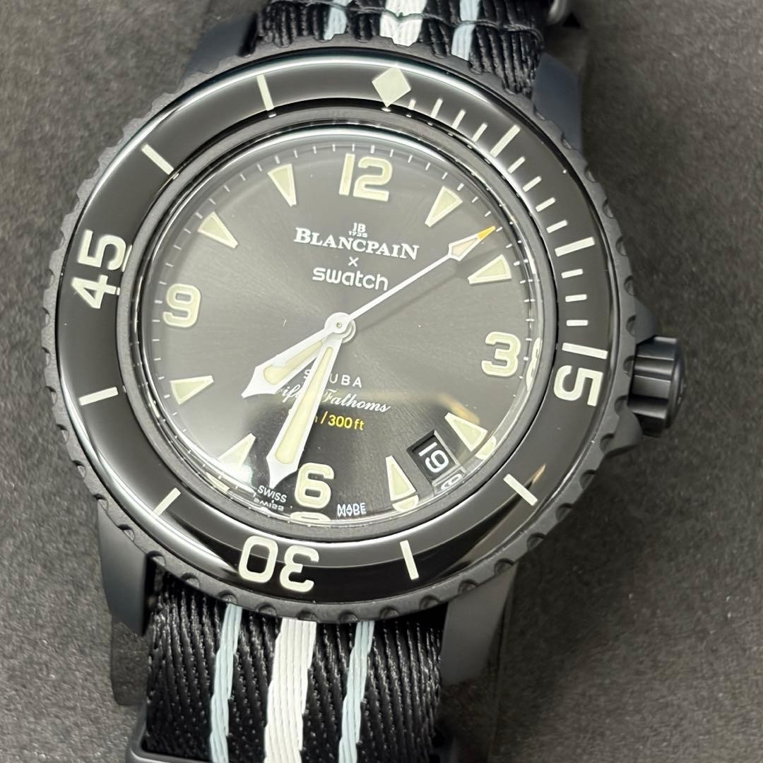 Swatch x Blancpain Scuba Fifty Fathoms Ocean of Storms SO35B400 Automatic Watch