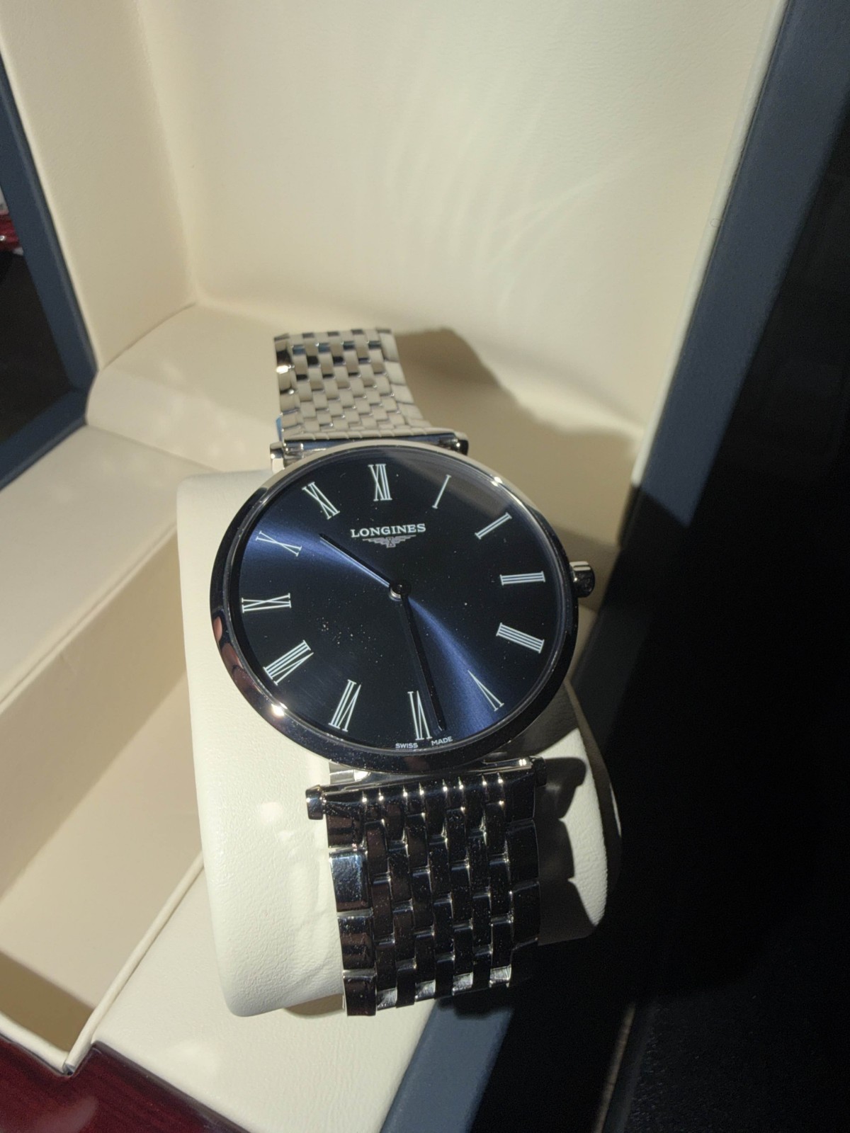 Longines La Grande Classique 38mm Blue Dial Steel Bracelet Quartz L4.866.4 (OBO)