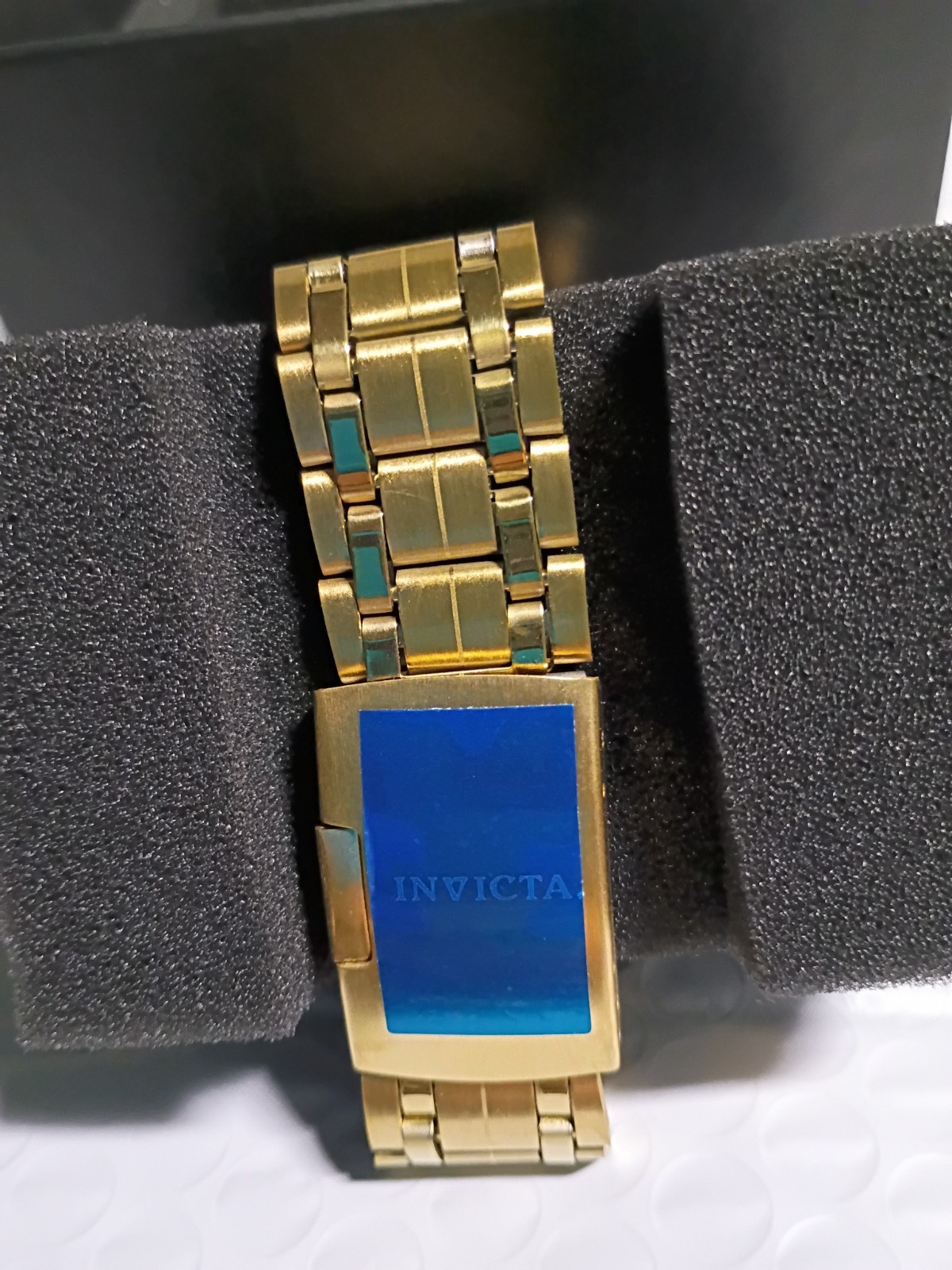 13- Invicta Objet D Art 69120 Automatic Skeleton Dial Watch – 42.5mm Gold NEW