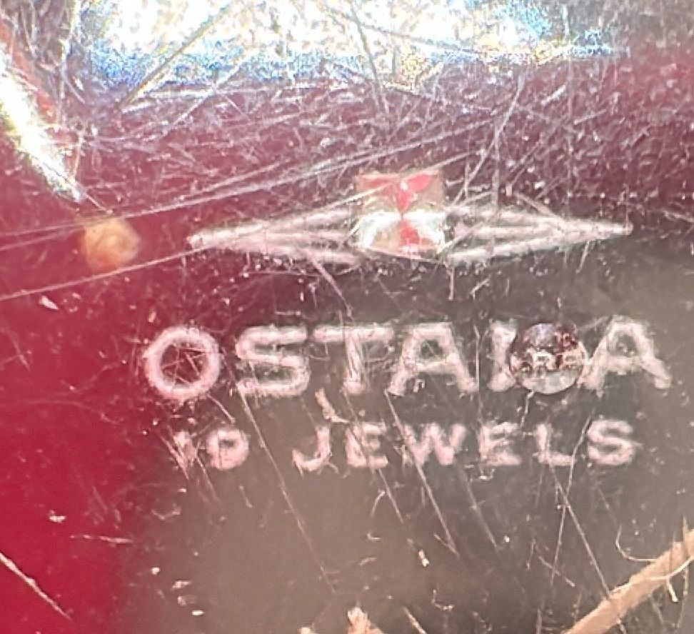 Ostara 19 Jewels Vintage Swiss Made Manual Watch Stainless Steel Black Dial