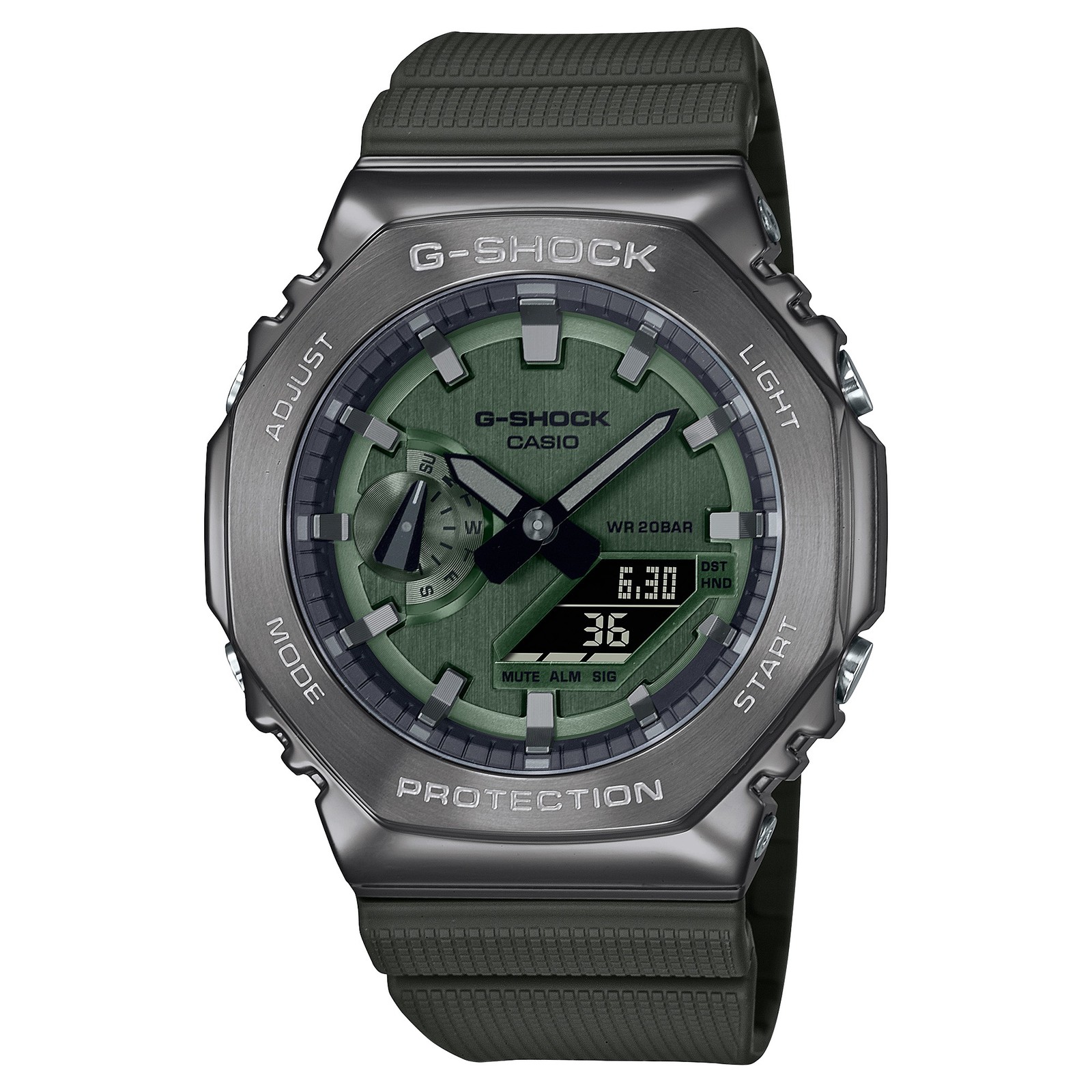 CASIO G-SHOCK GM-2100B-3AER Silicone Green Sub 200mt Watch
