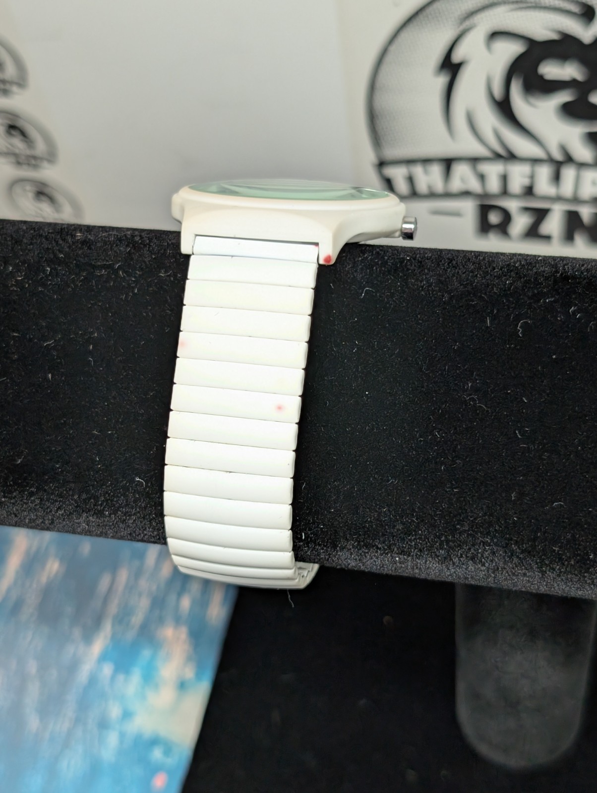Isaac Mizrahi Live! Watch. Silicone Strap One Piece. No Box Untested As-Is