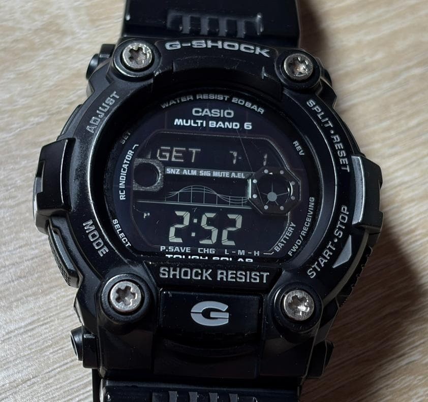 Casio G-Shock GW-7900B-1AJF Radio-Controlled Solar Tide Graph Watch 【USED】