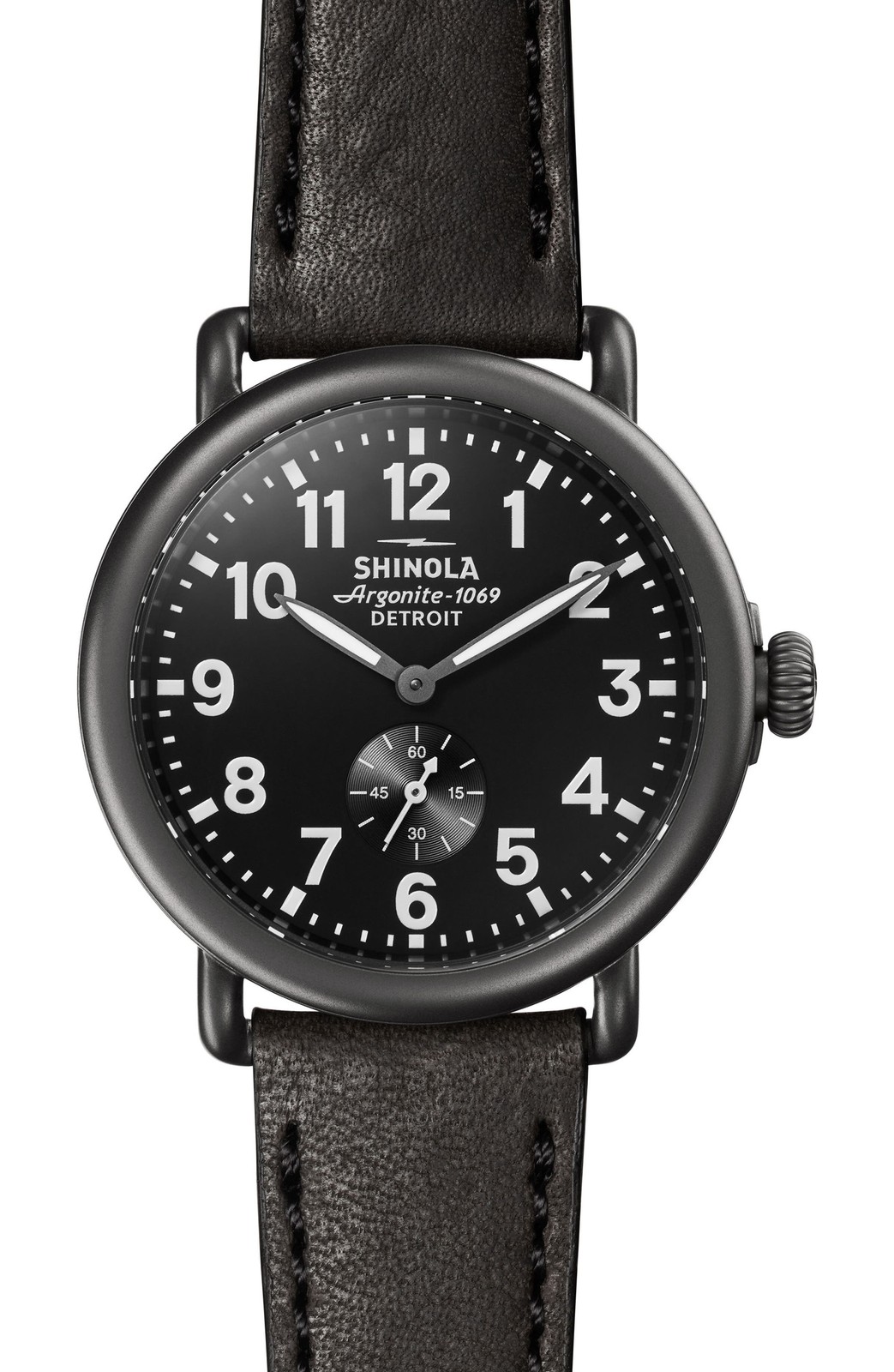 Shinola Runwell 41MM Men’s Watch, Black Dial, Quartz Movement, Black PVD