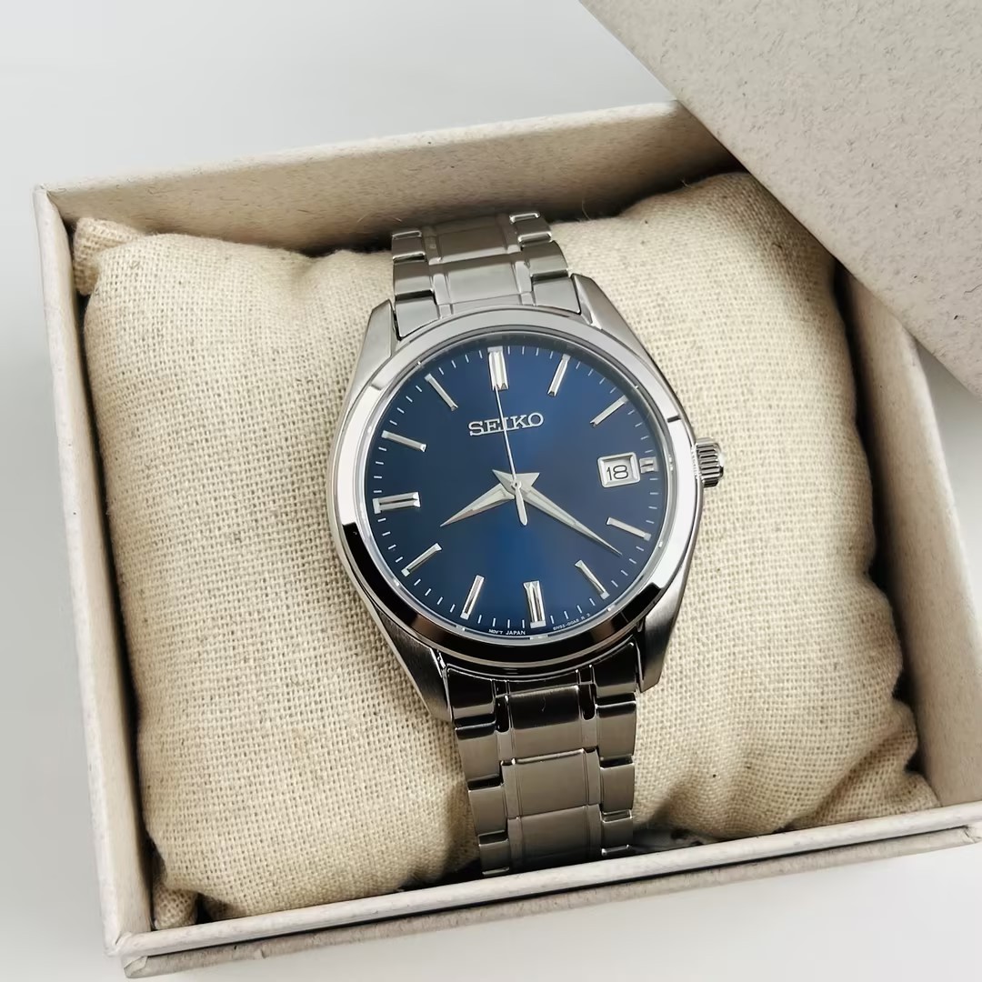 Seiko Essentials SUR309 Blue Dial Men’s Stainless Steel Quartz Watch 40.2mm