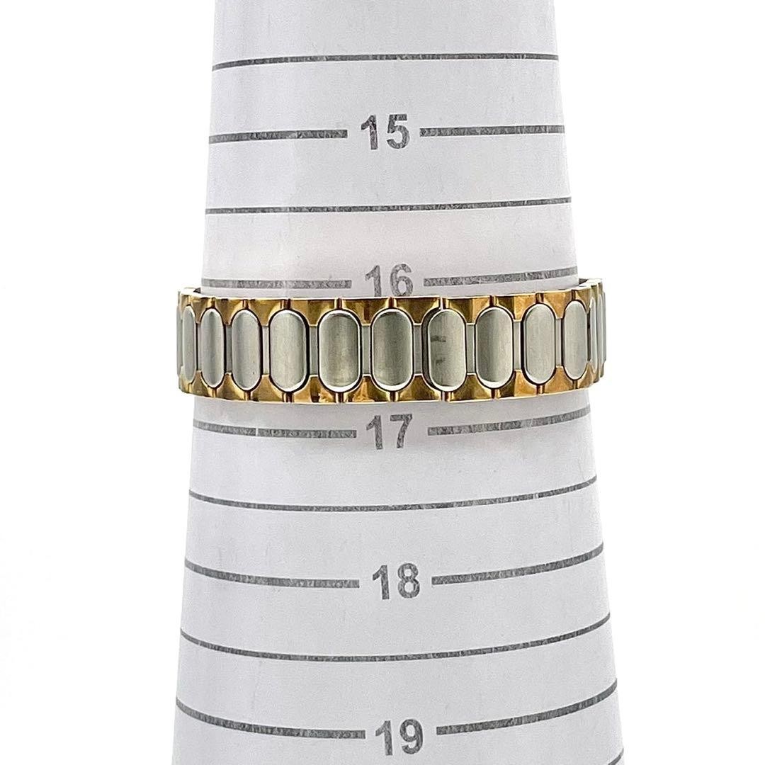 YSL Yves Saint Laurent Two-Tone Quartz Watch White Small Second Japan 073238