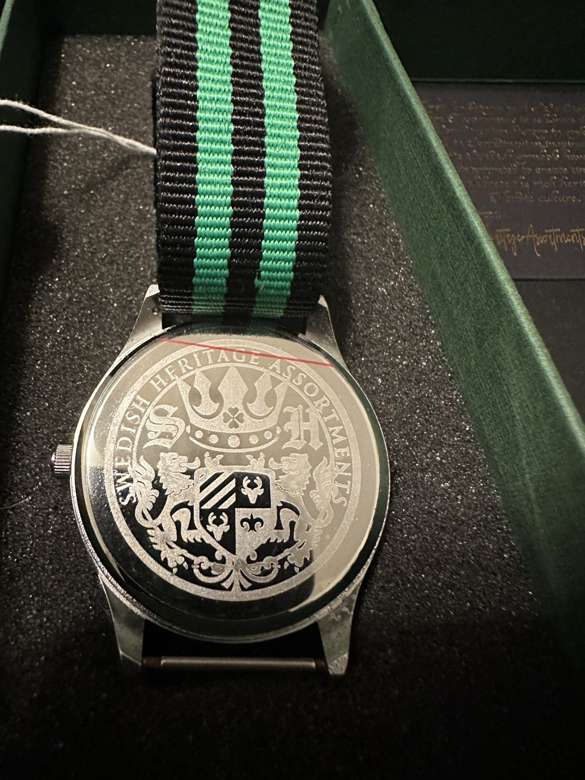 Vintage Limited Edition Dala Horse Swedish Heritage Wrist Watch Green Band New