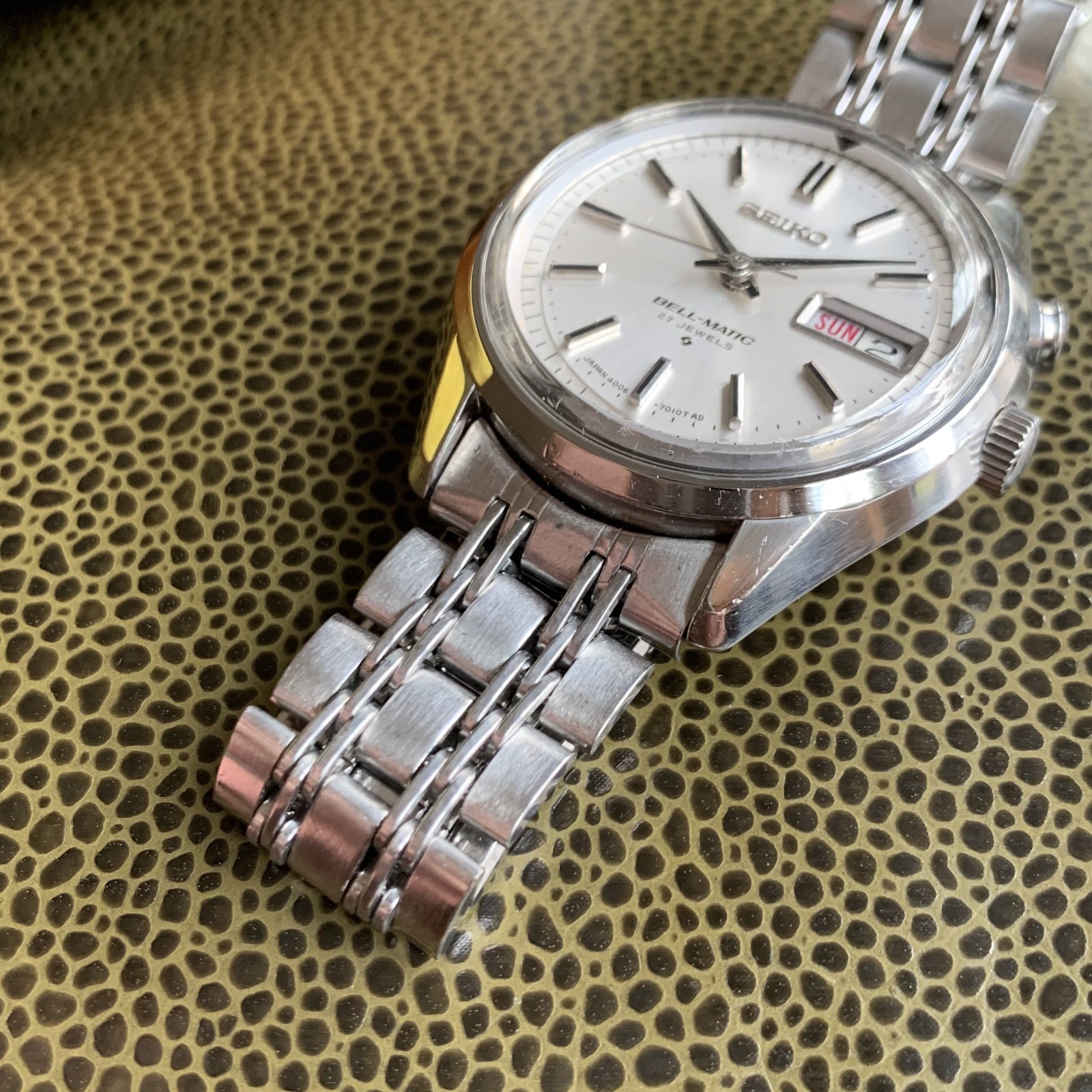1970 Seiko Bell-Matic 4006-7011 27 Jewels JDM Automatic Steel Wristwatch