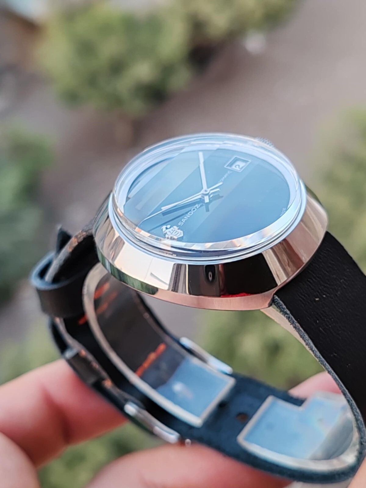 Sandoz Automatic vintage – Rare Black Dial