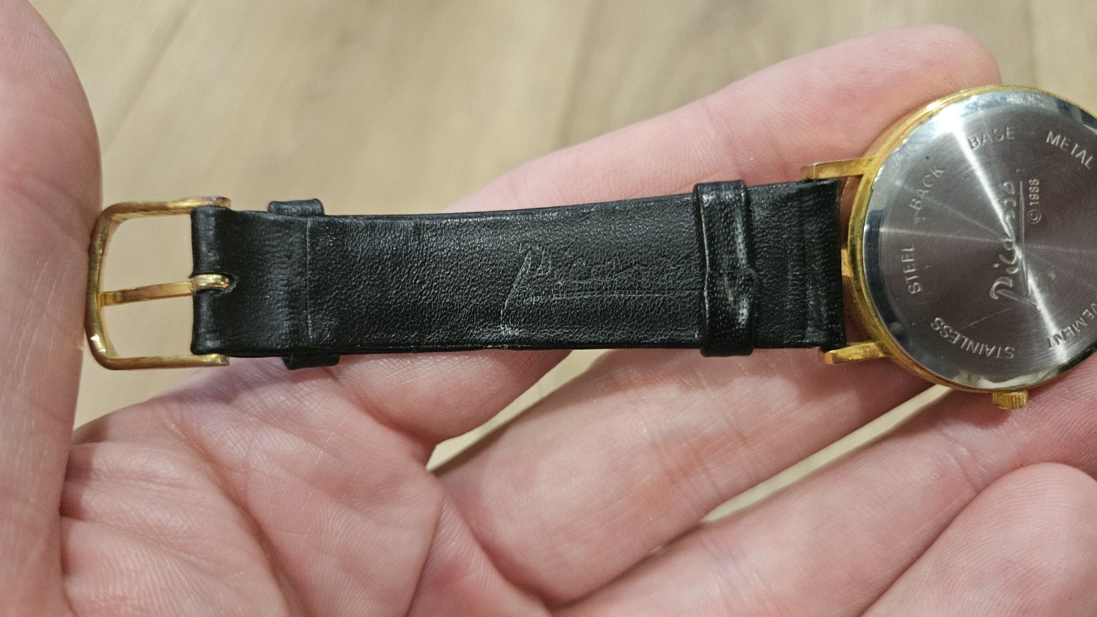 Vintage Picasso Woman with Straw Hat Men’s Watch 1988 – Needs Battery / Untested