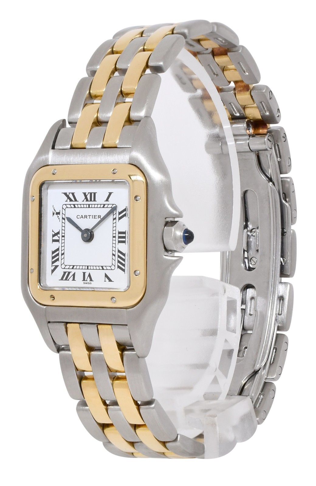 Cartier Panthere Small 2 Row 18k Yellow Gold/Steel Ladies 23mm Watch